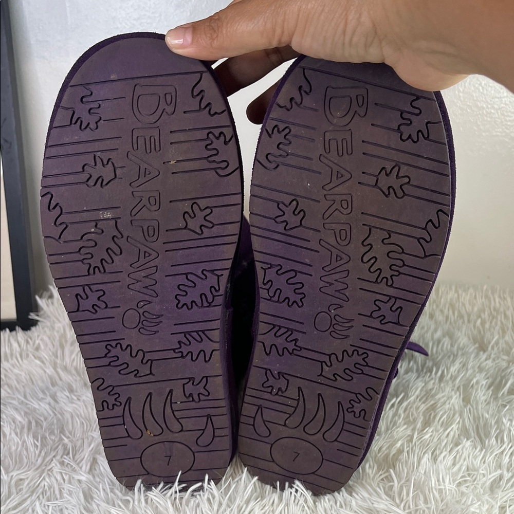 BearPaw Purple Suede Winter Boots - Picture 7 of 11